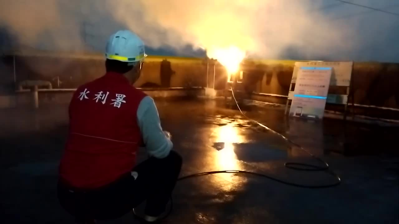 經濟部水利署配合鋒面通過時機，寶二水庫啟動人工增雨作業