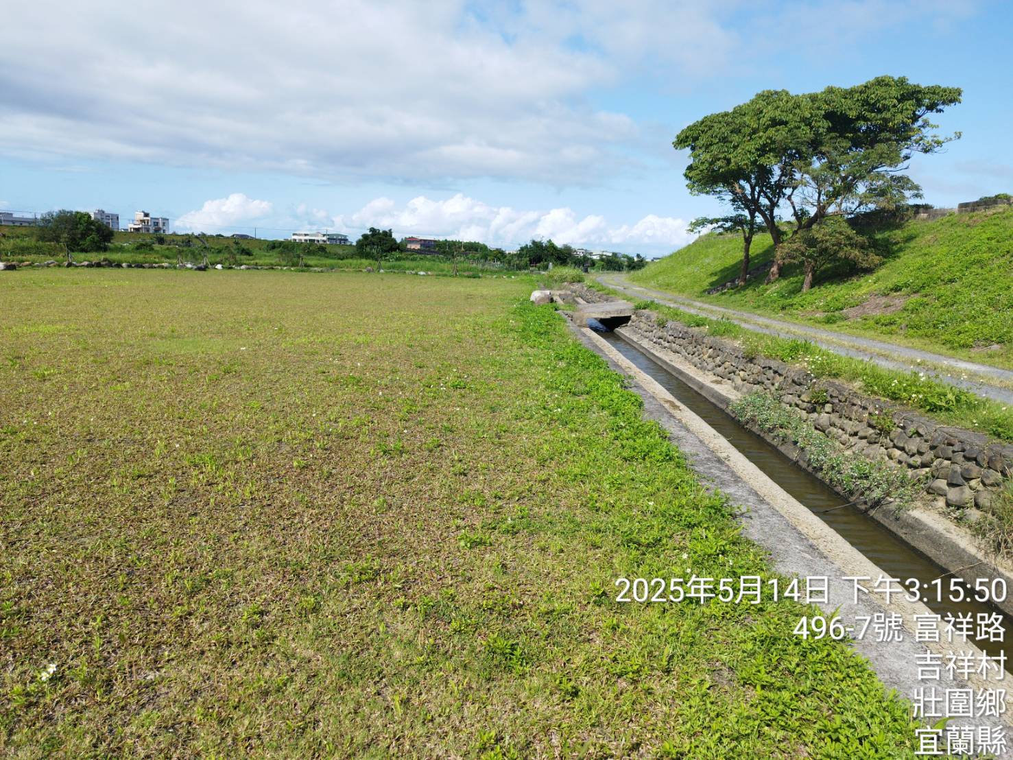 宜蘭河中央大橋右岸上游綠美化場域高灘地