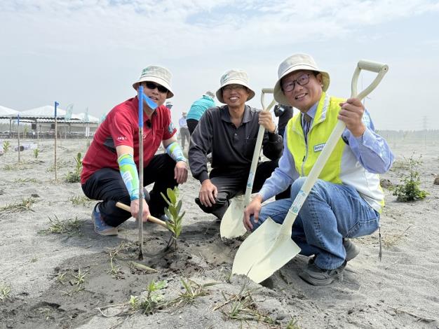 6水利署攜手台積電舉辧濁水溪植樹活動改善揚塵
