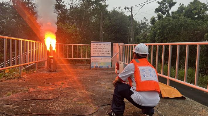 把握降雨契機　水利署持續辦理人工增雨作業-月眉堰