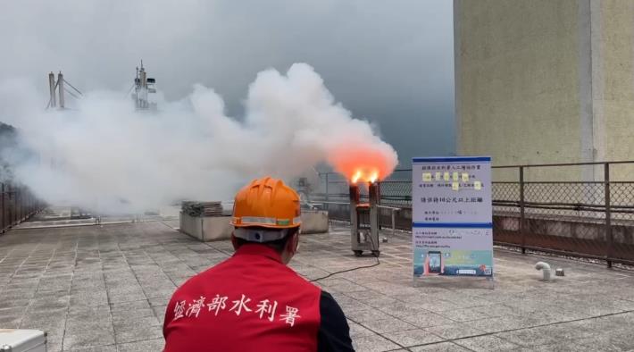 1.水利署把握降雨機會，施作人工增雨-曾文水庫