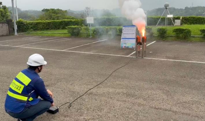 4.水利署把握降雨機會，施作人工增雨-永和山水庫