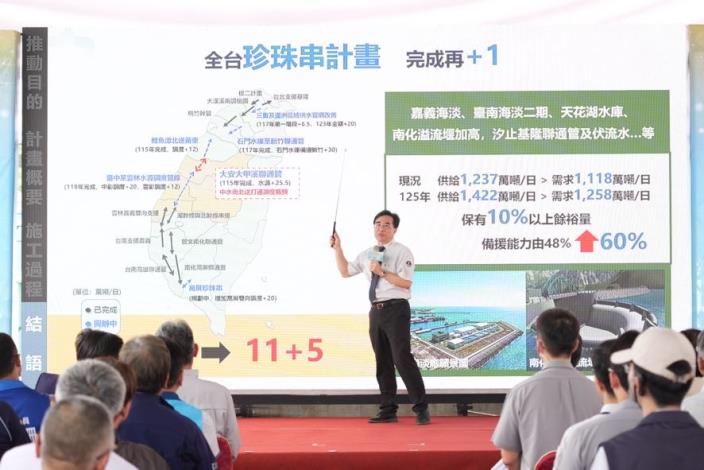 5.大安大甲溪聯通管通水　珍珠串計畫再完成中部關鍵樞紐-水利林署長元鵬簡報.JPG