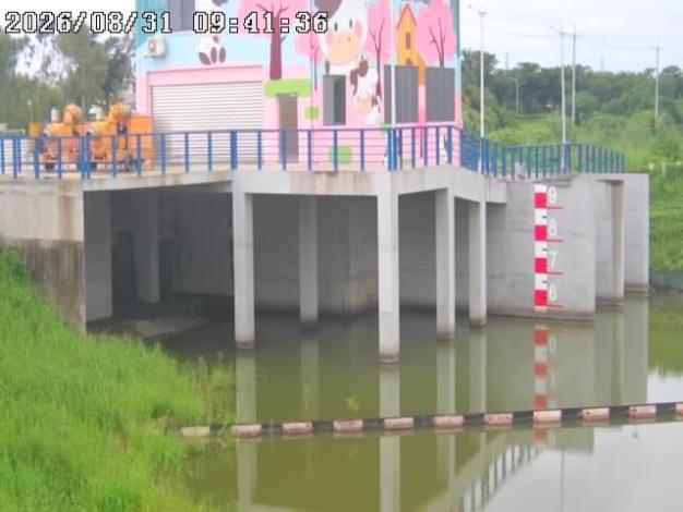 5.嚴防西南風豪雨來襲 水利署三級開設強化防汛應變-六河_柳營區-櫻花社區滯洪池(已洩降)