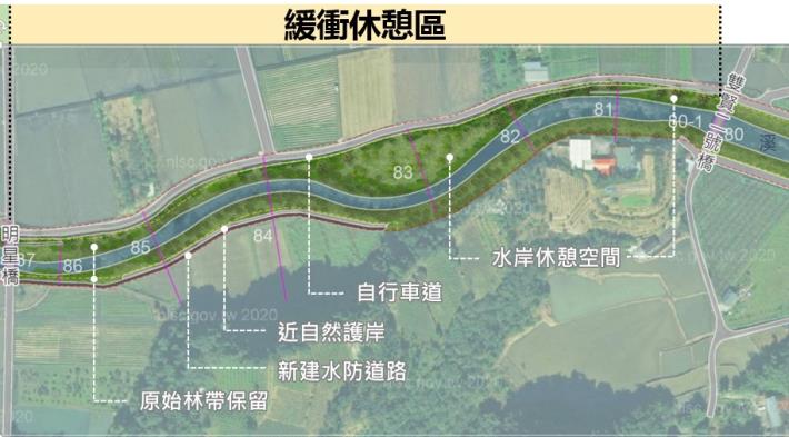 01安農溪雙賢二號橋至明星橋規劃規劃分區圖