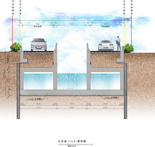 設計斷面示意圖_圖示