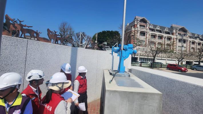 鹿港洛津滯洪池水門功能測試