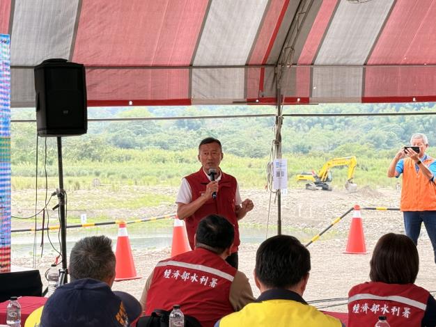 張分署長說明本次防汛演練重要性