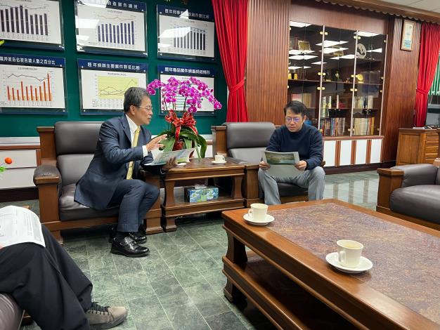 五河分署長向檢察長報告機關業務