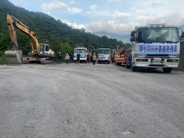 寶來地區完成搶險機具布置