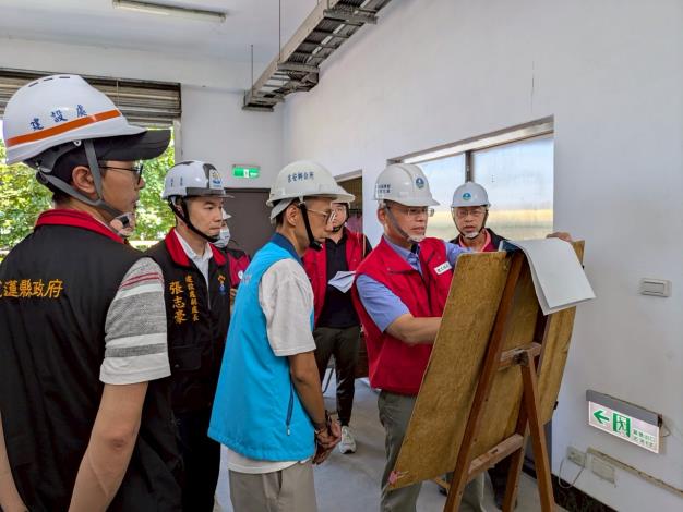 視察吉安鄉公所抽水站1