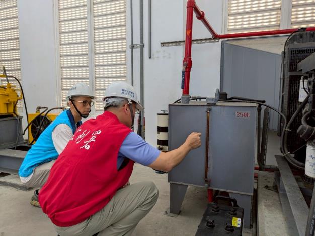 視察吉安鄉公所抽水站2