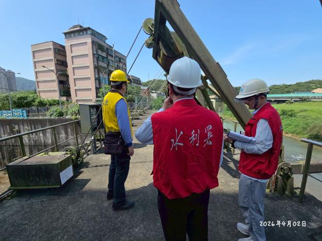 五堵護岸水門(鋼索式)功能檢查