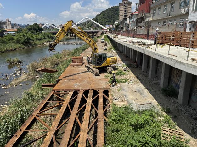 長福橋改建工程施工便道撤離