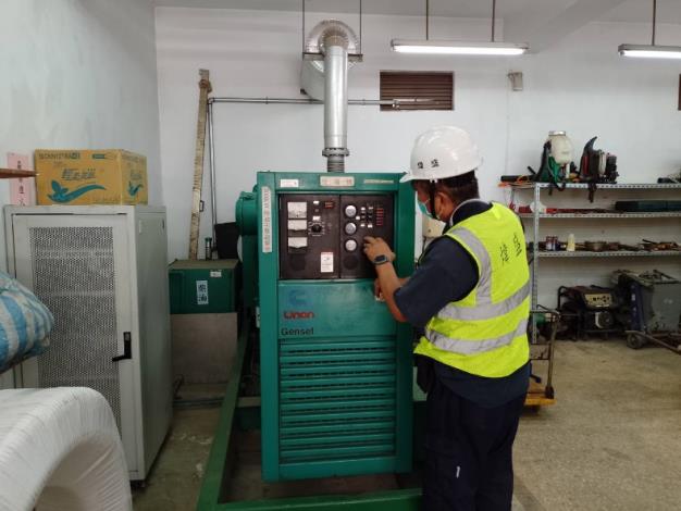 烏來廠柴油引擎發電機測試正常_0