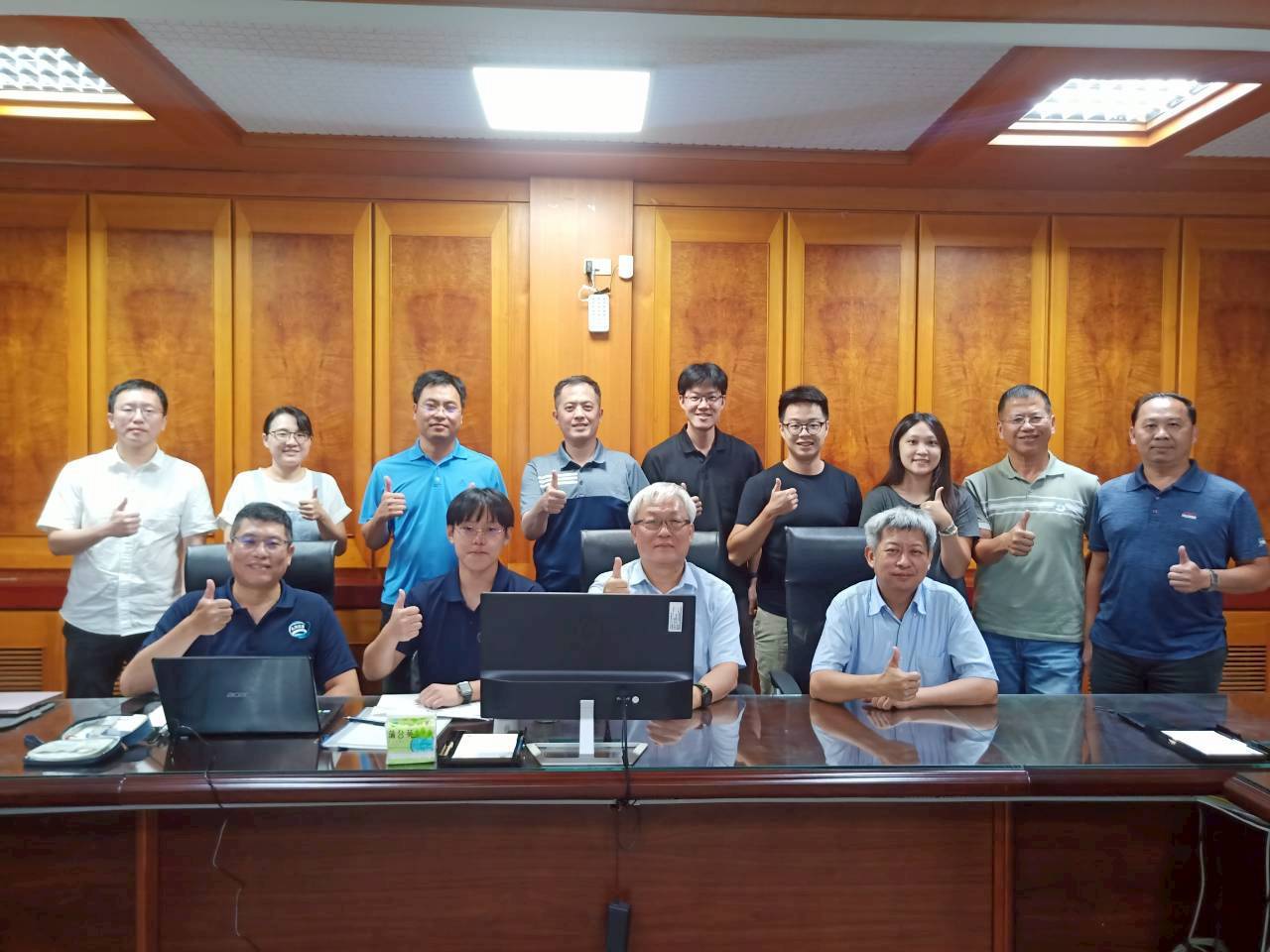 圖2 完成水規分署溫室氣體盤查查證後大合照