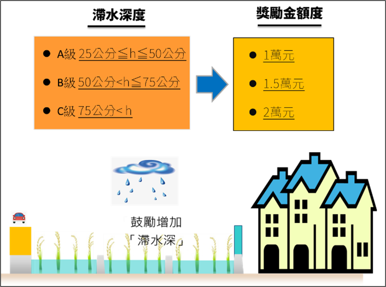 圖3 在地滯洪滯水效能獎勵金分級