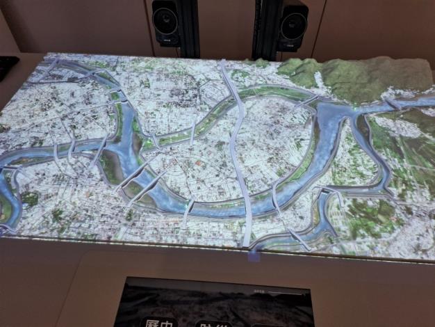 圖11 全洪程量測展示模型局部放大