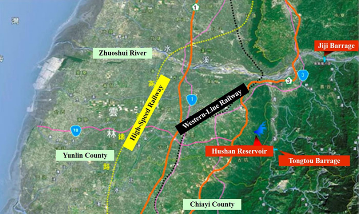 Fig. 1 Layout of the reservoir locatio