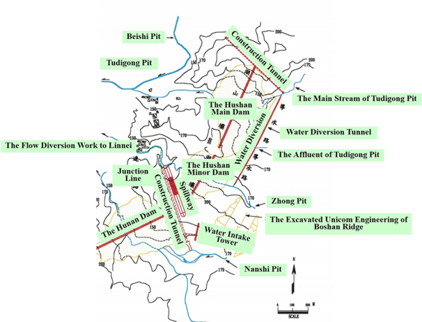 Fig. 5 Layout of the dam
