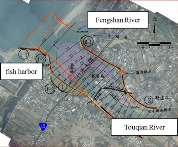 Figure.1 The planning project in downstream of Taimali River