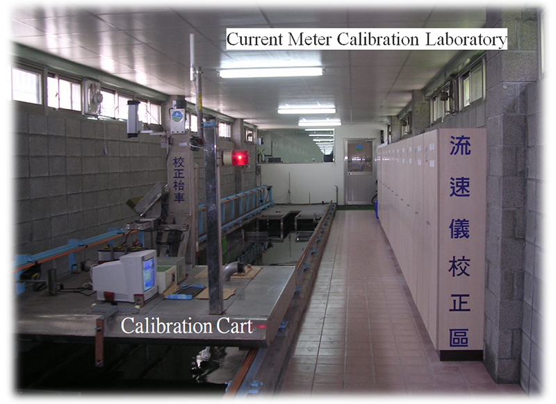 Figure 1  Calibration tank with 120m in length , 1.8m in width(net width 1.6m) and 1.8m in depth(standard depth 1.6m)