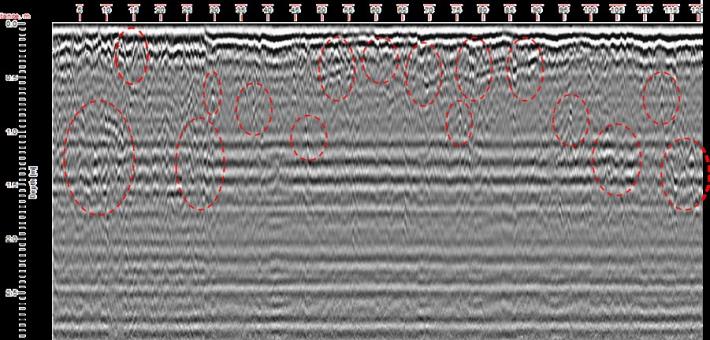 3-2-22D Ground Penetrating Radar (GPR) profile (Line L2)