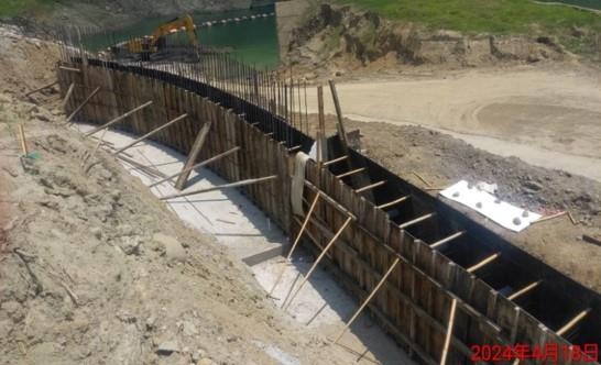 壩前碼頭道路擋土牆-施工照片XX_0