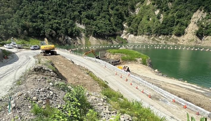壩前碼頭道路擋土牆-施工照片2_0