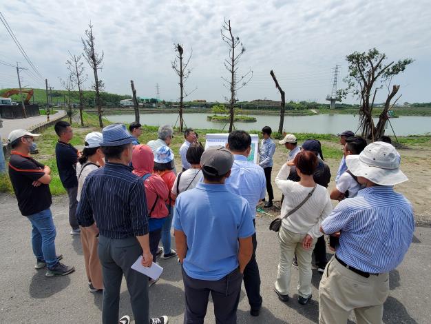 圖3 平和滯洪池(安慶圳上游)現勘_圖示