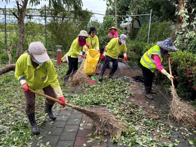 圖六、屏東縣九如鄉玉水社區災後清理環境_圖示