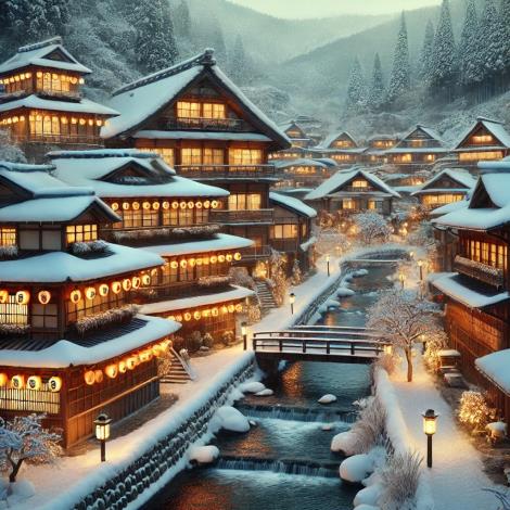 銀山溫泉(ai生成示意圖)