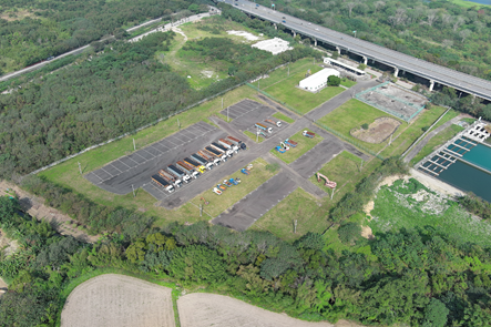 利用空拍檢視二河分署查扣場