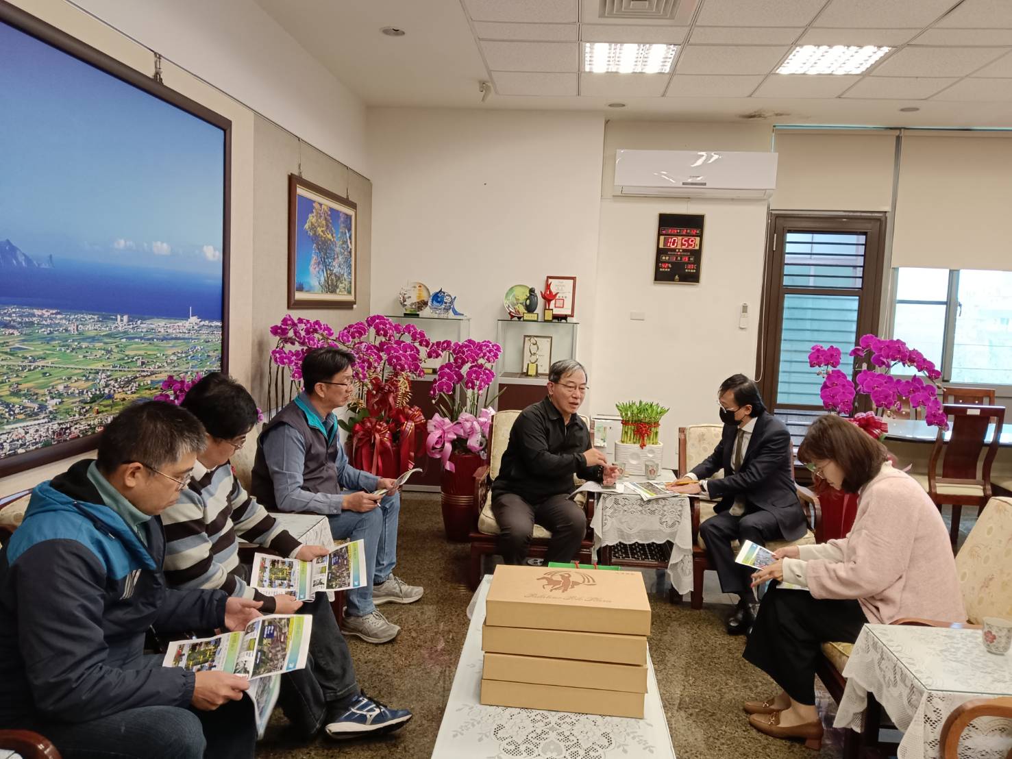 董志剛分署長針對機關辦理治水推展、水利工程業務、行政透明化措施等內容進行口頭說明