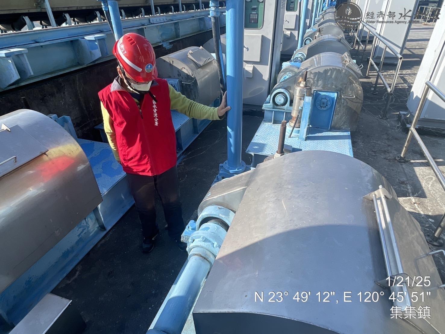 集集攔河堰水工機械巡檢