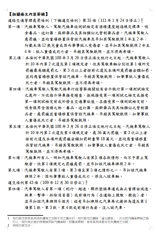 相關條文節錄