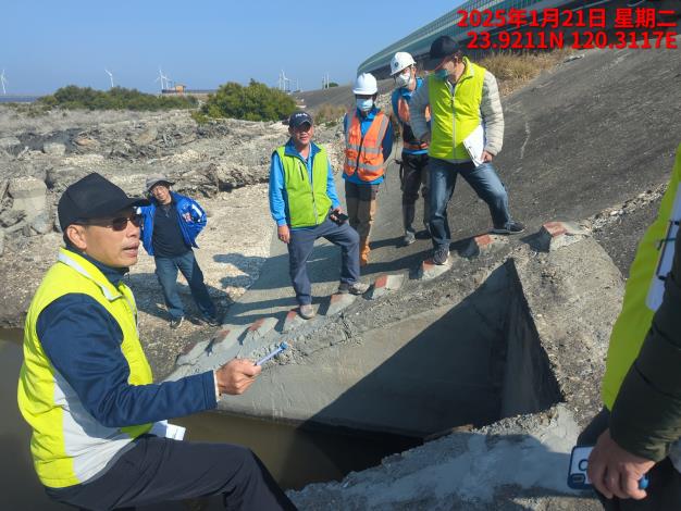 四河分署於1月21日分署內複查水門設施情形