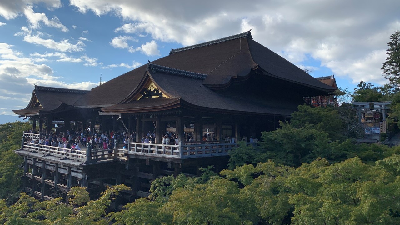 京都清水寺，清水舞台建築工法賞析