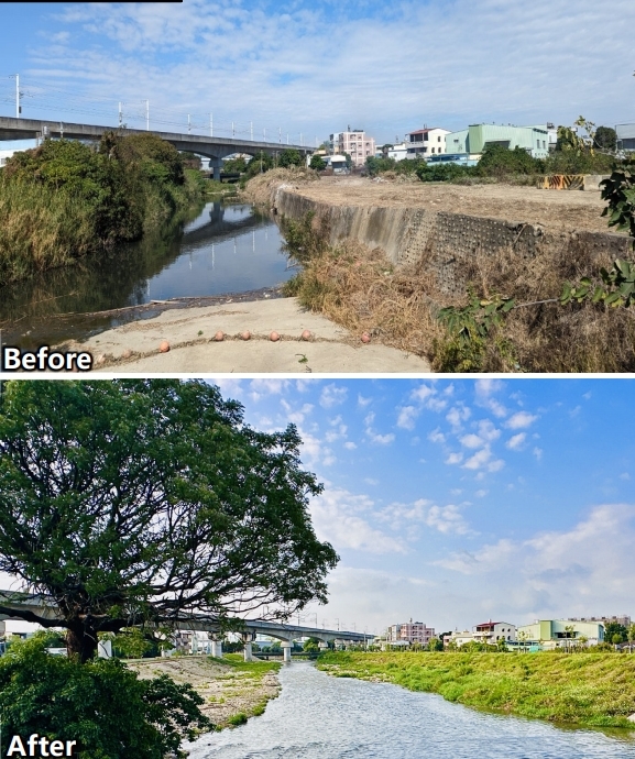 筏子溪橫山護岸整建後，開創未來河川環境新藍圖