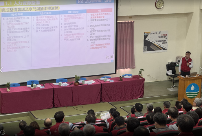 圖二 114年4月10日中區防汛策進與整備會議