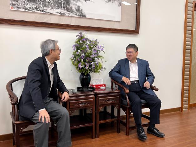 楊分署長與新竹縣長楊文科會談