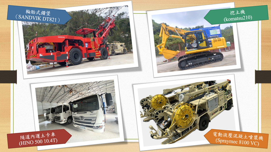 本工程採購全新機具及車輛