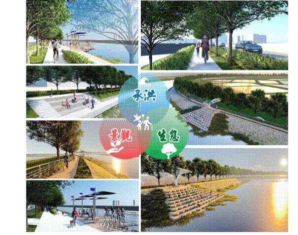 阿公店溪水岸景觀環境營造意象圖