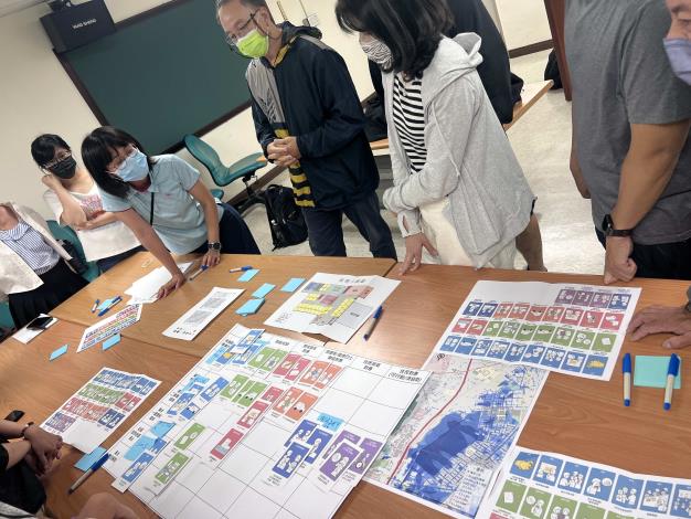 圖一 桌長引導組員討論與操作