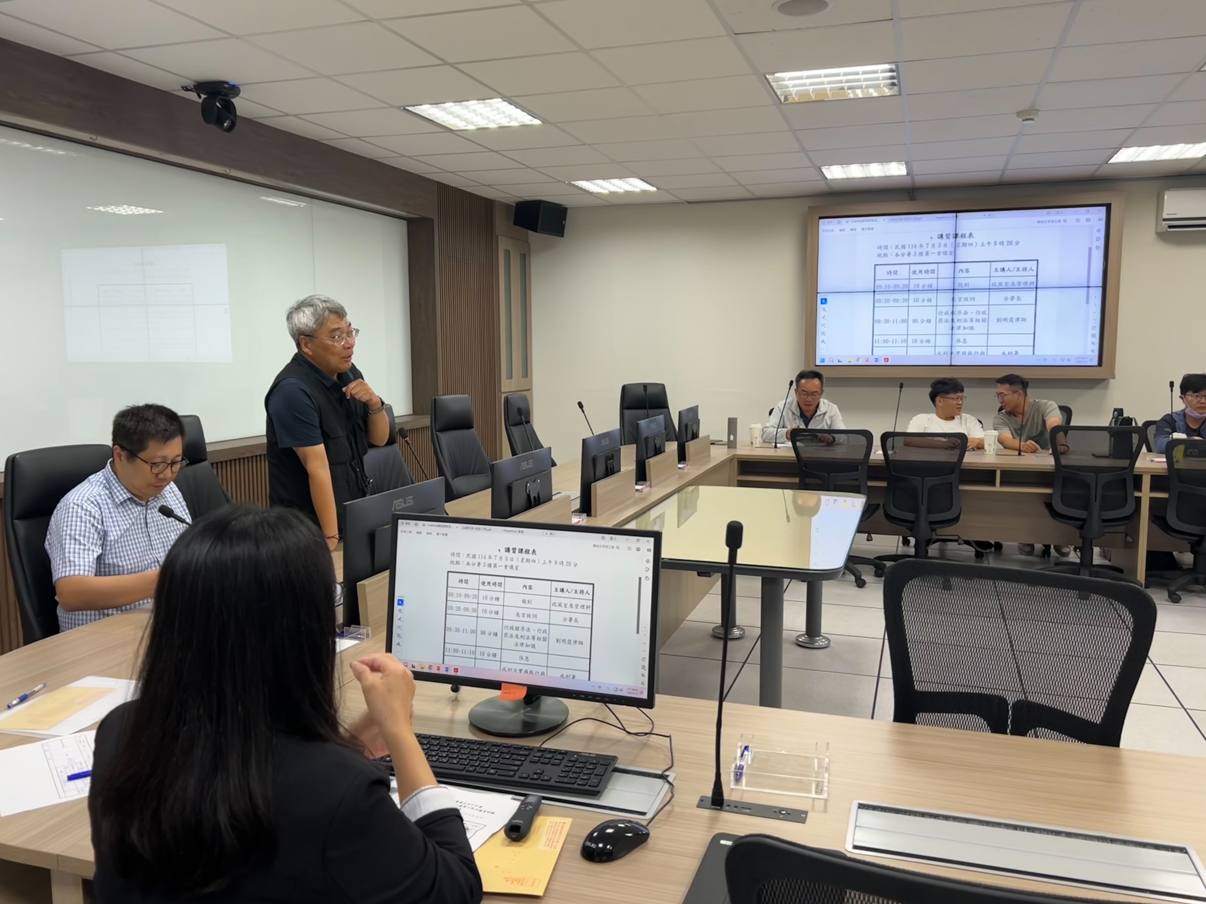 講習由五河分署李副分署長致詞