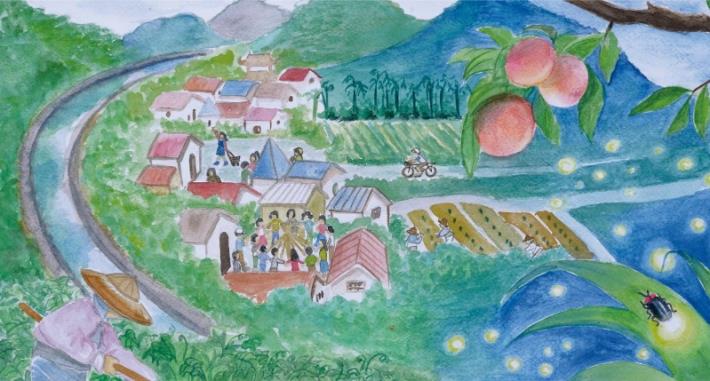 金山社區友善化農耕與管理插畫