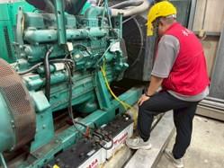 羅東堰柴油發電機測試完成
