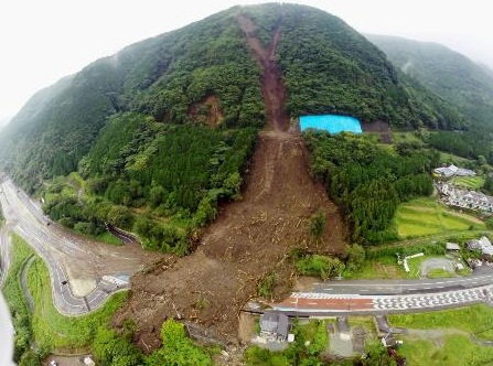 熊本強震過後大雨，九州土石災害((神戶新聞NEXT))