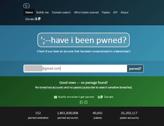 TroyHunt架設「Have I Been Pwned」首頁