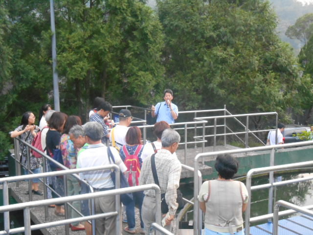 圖1 NGO團體參訪坪林污水處理廠